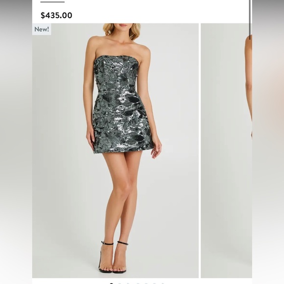 Linda Sequin Strapless MinidressHELSI